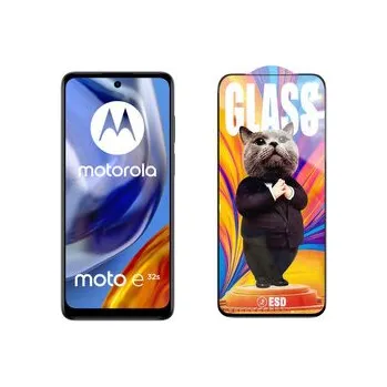 3D Ochranné tvrzené sklo na Motorola Moto E32s - Mr. Cat ESD