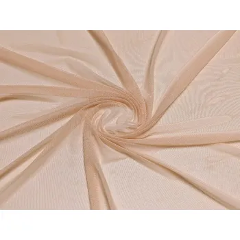 Pružný úpletový tyl, pudrový