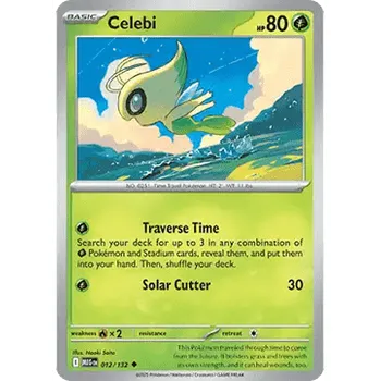 Sběratelská karetní hra Pokémon MEG 012/132 Celebi - Mega Evolution Stav: Near Mint, Verze: REVERSE HOLO