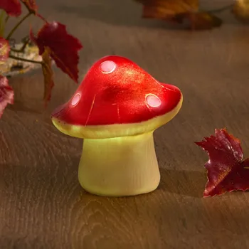 Zahradní dekorace Solární houba červená
