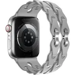 Silikonový řetízkový řemínek pro Apple Watch 38/40/41/42(S10)mm,Šedá