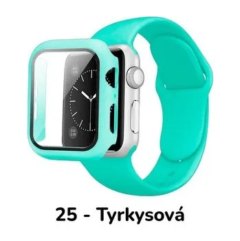 Chytré hodinky Set 3v1 pro Apple Watch,25 - Tyrkysová,42mm,S/M (Pro obvod ruky 13-18 cm)