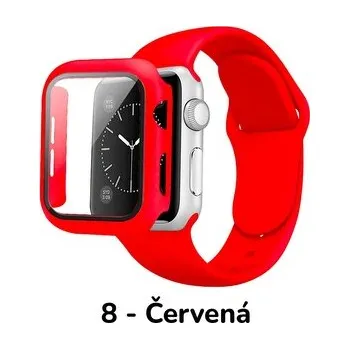 Chytré hodinky Set 3v1 pro Apple Watch,8 - ČERVENÁ,42mm (series 10),M/L (Pro obvod ruky 15-20 cm)