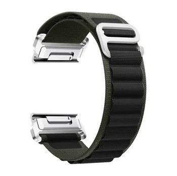 Chytré hodinky Nylonový řemínek se sponou 22mm,Zeleno-černý