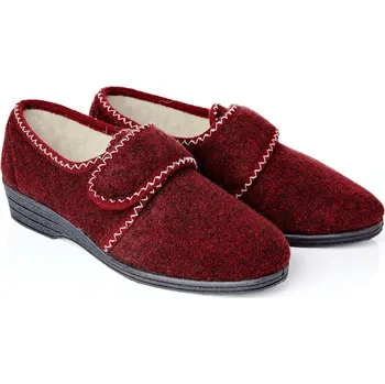 Dámské pantofle Teplé vlněné bačkory červená 40