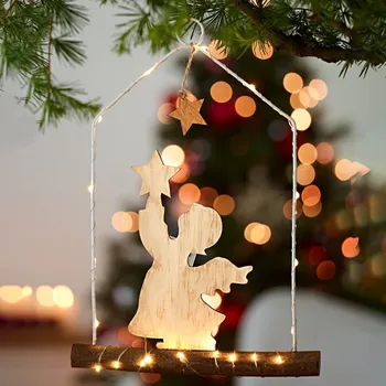 Vánoční dekorace LED závěsná dekorace Anděl