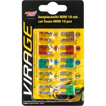 Autopojistky Ploché pojistky mini 10ks