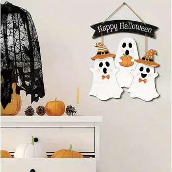 Dekorace na dveře - HALLOWEEN - DUCHOVÉ (Značka: GUANGDONG )