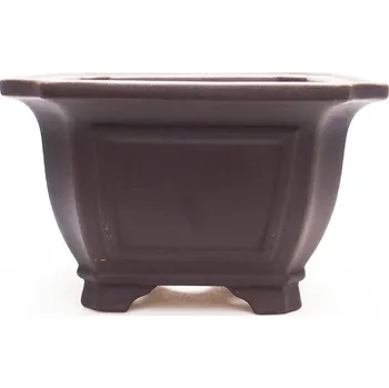 Květináč Miska 17,5 x 17,5 x 11,5 cm barva hnědá