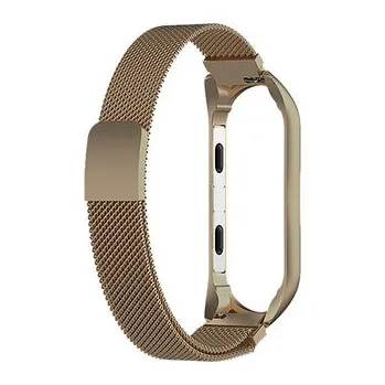 Příslušenství k fitness náramku Milánský tah magnetické zapínání Mi Band 3/4,Zlatá,Xiaomi Mi band 3/4