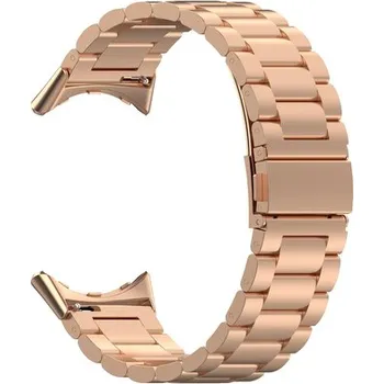 Chytré hodinky Celokovový řemínek pro Google Pixel Watch,Růžovo-zlatý