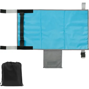 Dětská postýlka Dětská cestovní deska do letadla 79 x 44 cm Organizér na sklápěcí stolek Praktická herní podložka z polyesteru modrá