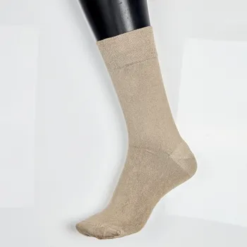 Pánské ponožky 3 páry bambusových ponožek béžová, černá, modrá 43-46