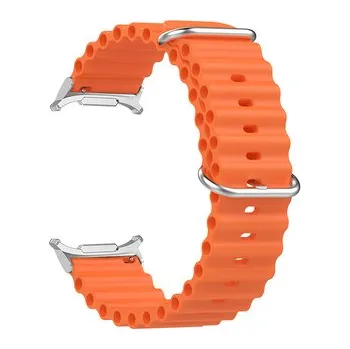 Chytré hodinky Vroubkovaný řemínek pro Samsung Galaxy Watch Ultra,Oranžová