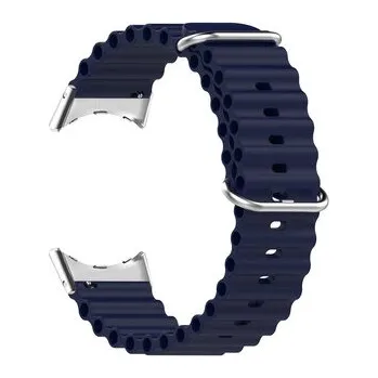 Chytré hodinky Vroubkovaný řemínek s přezkou pro Google Pixel Watch,Tmavě modrá