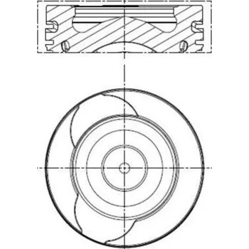 Píst motoru Píst MAHLE 021 PI 00128 000