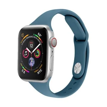 Příslušenství k chytrým hodinkám Silikonový tenký řemínek pro Apple Watch 38/40/41/42(S10)mm,Modrý