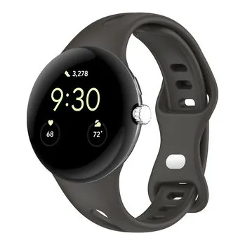 Chytré hodinky Jednobarevný náhradní řemínek Google Pixel Watch,Šedo-hnědá