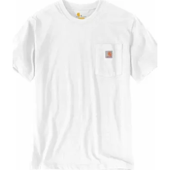 Pánské kalhoty Carhartt Pracovní kalhoty Carhartt Pocket S/S bílé