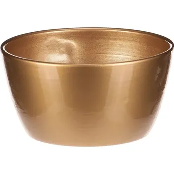 Biokrb Keramický obal na květiny Terakota, pr. 15 cm, zlatá