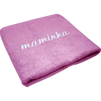 Ručník Ručník s bordurou s výšivkou fialová 30x50 cm