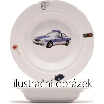 Talíř Talíř dětský hluboký praporový pr. 20 cm, mix,POLICIE