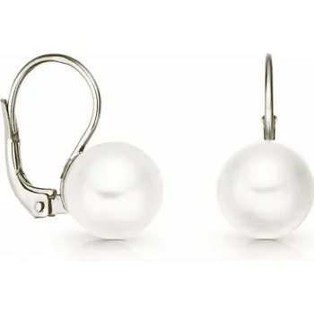 Náušnice Leru Perlové náušnice bílé zlato 8,5mm