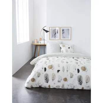 Povlečení Povlečení BIRD bílá/růžová dvoulůžko 220x200 + 2ks 70x90 cm 220 x 200 cm 70 x 90 cm