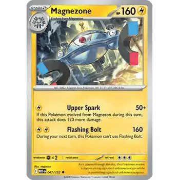 Sběratelská karetní hra Pokémon MEG 047/132 Magnezone - Mega Evolution Stav: Near Mint, Verze: REVERSE HOLO