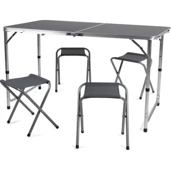Skládací piknikový nábytek antracitová 120x60 cm