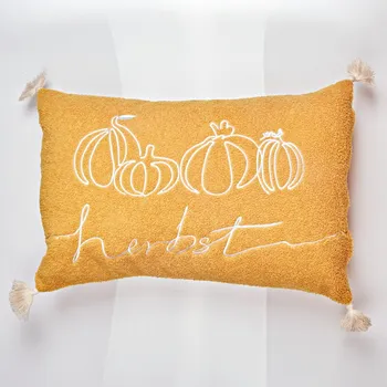 Povlak na dekorativní polštářek Polštář s povlakem, Eldo žlutá 40x60 cm