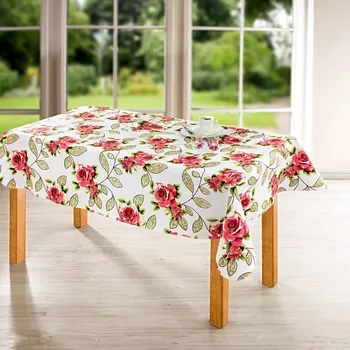 ubrus Ubrus Růže potisk bílá 130x160 cm 130x160 cm