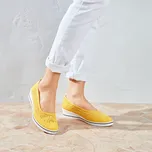 Krajkové baleríny žlutá 38