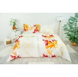 Stanex Ložní povlečení bavlněné - Nela oranžová (LS234), 140 x 200 + 90 x 70, Zip