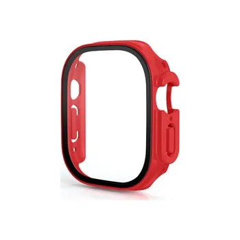 Chytré hodinky Ochranné pouzdro se sklíčkem pro Apple Watch 49mm,Červený