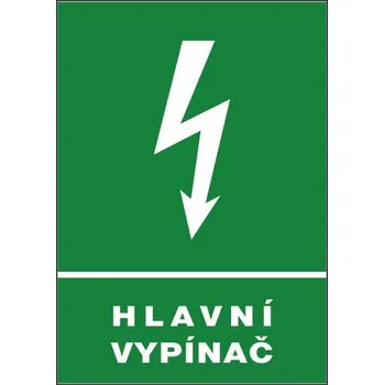 CERVA | 12404 T. Hlavní vypínač-bezp.tabulka