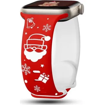 Chytré hodinky Vánoční řemínek pro Apple Watch 42/44/45/49,1