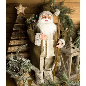 Vánoční dekorace Vánoční dekorace Santa Claus, 68 cm, hnědá&nbsp;35634