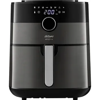 fritéza arzum Heissluftfritteuse fritéza, 6 l, horkovzdušný, s displejem, černostříbrná