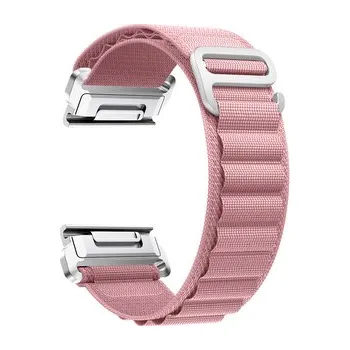 Chytré hodinky Nylonový řemínek se sponou 26mm,Růžový