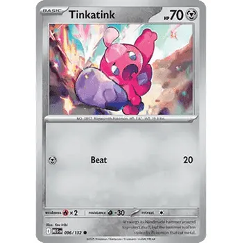 Sběratelská karetní hra Pokémon MEG 096/132 Tinkatink - Mega Evolution Stav: Near Mint, Verze: REVERSE HOLO