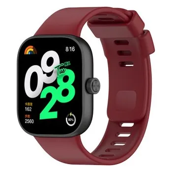 Chytré hodinky Jednobarevný náhradní řemínek Xiaomi Redmi Watch 4,Vínová