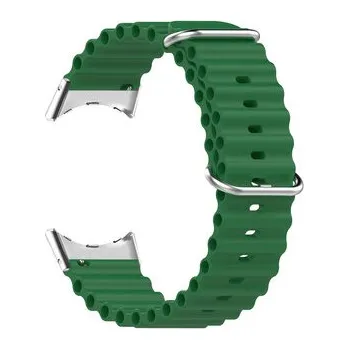 Chytré hodinky Vroubkovaný řemínek s přezkou pro Google Pixel Watch,Zelená