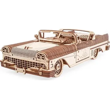 Hračka Ugears 3D dřevěné mechanické puzzle VM-05 Auto (50's convertible)