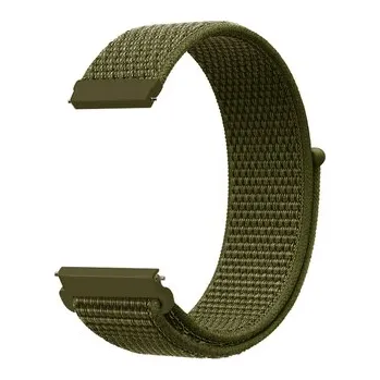 Chytré hodinky Nylonový řemínek 22mm,Armádně Zelená