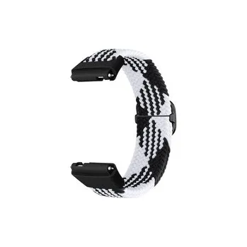 Pletený náramek pro Xiaomi Redmi Watch 3 Lite / Watch 3 Active,Černo-Bílý
