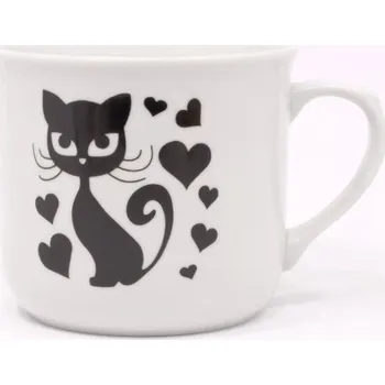 Hrnek Vařák 0,65 l, KOČKA SRDÍČKA
