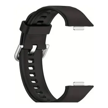 Chytré hodinky Jednobarevný řemínek s přezkou pro Huawei Fit 3,Černá