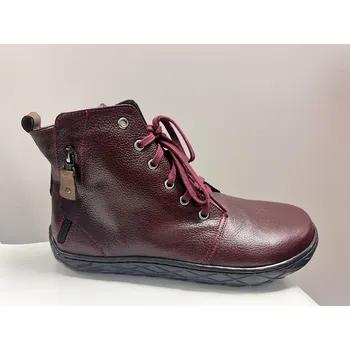 Dámské kozačky MINTAKA Kotníková fleece bordó Velikost: 40