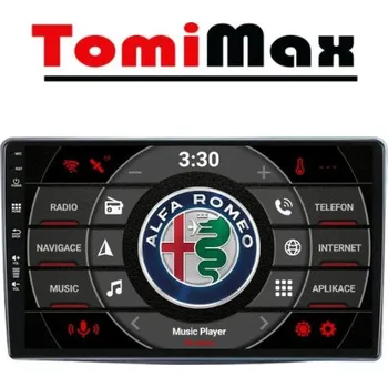 Auto Hi-Fi TomiMax Alfa Romeo Mito 14 autorádio s WIFI, GPS, USB, BT HW výbava: QLED !!!AKCE!!! 8 Core 4GB+64GB LOW - pouze displej A,C, Velikost obrazovky: Dotyková obrazovka: 9"